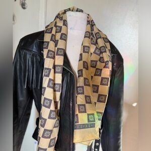 Vintage head hat scarf neck silky